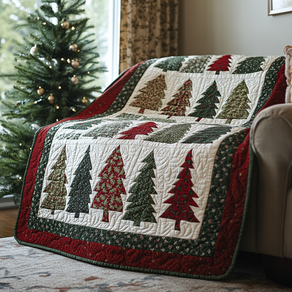 Golden Spruce Quilted Blanket NCU0DDK1378