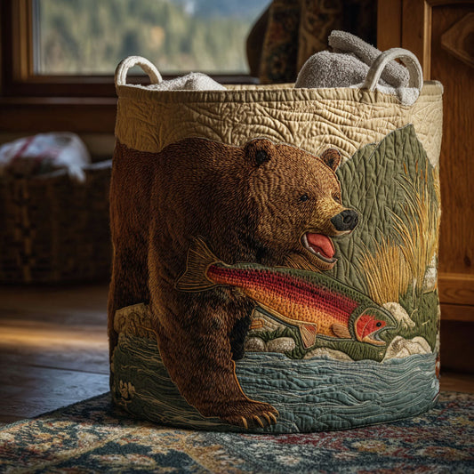 Golden Stream Hunter Quilted Laundry Basket NCU0PTT1756