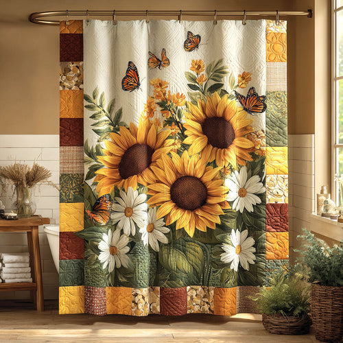 Golden Sunflower Field Shower Curtain NCU0NTV890