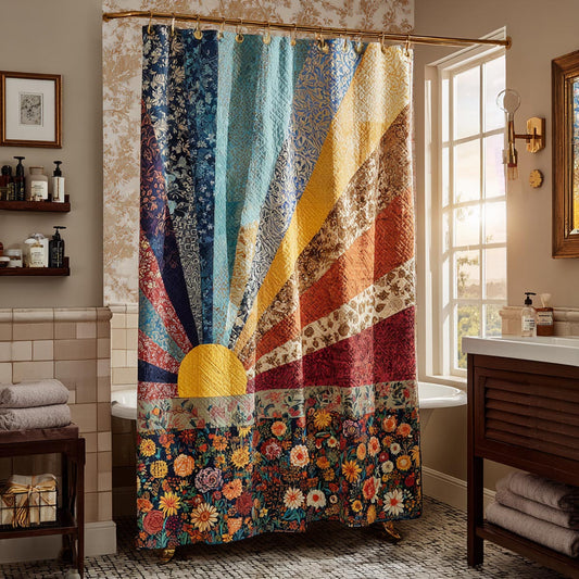 Golden Sunrise Shower Curtain NCU0DV1913