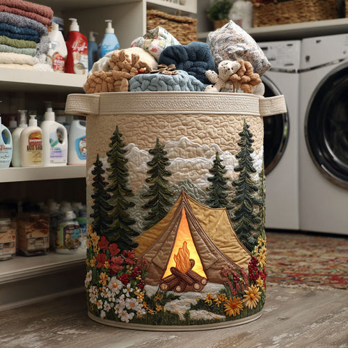 Golden Tent Quilted Laundry Basket NCU0NTV215