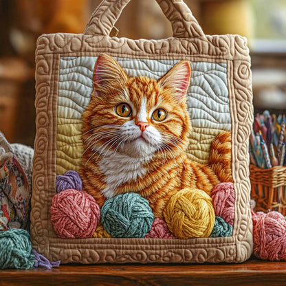 Golden Thread Guardian Quilted Tote Bag NCU0NXD617