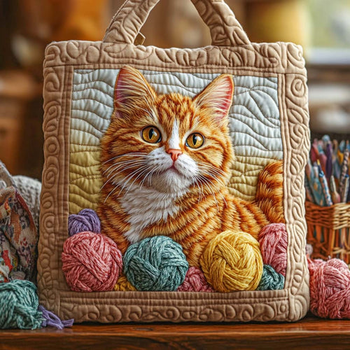 Golden Thread Guardian Quilted Tote Bag NCU0NXD617