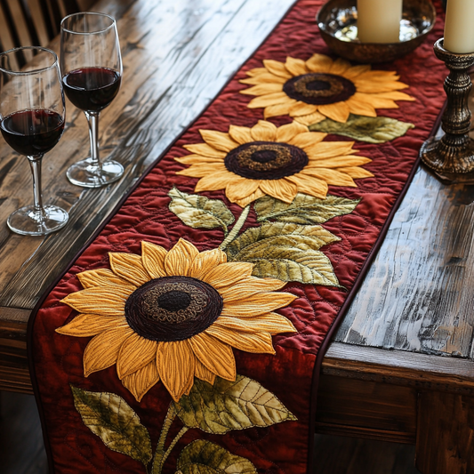 Golden Threads Quilted Table Runner NCU0NVH046