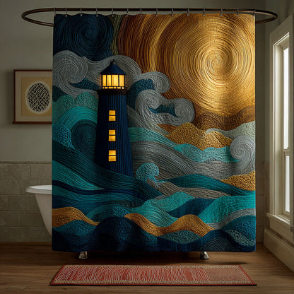 Golden Tides Shower Curtain NCU0DDK2404