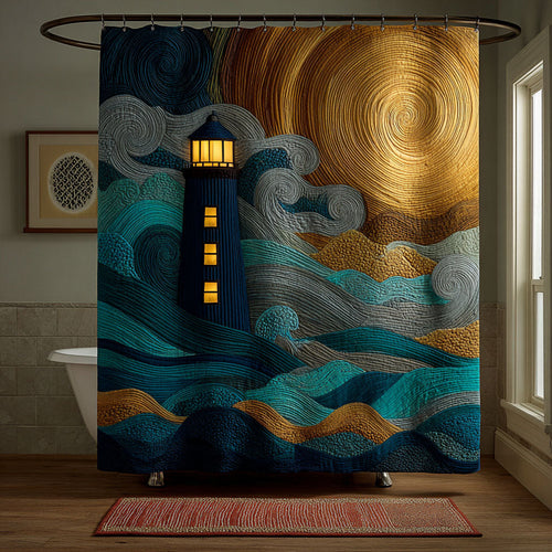 Golden Tides Shower Curtain NCU0DDK2404