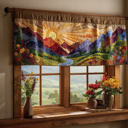 Golden Valley Quilted Valance NCU0DDK1624
