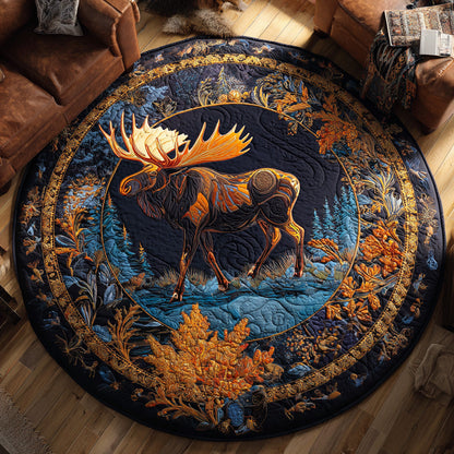 Golden Wilderness Quilted Round Mat NCU0PTT1853