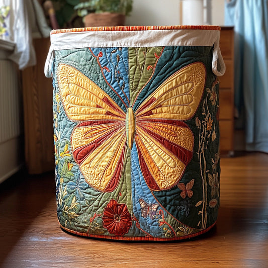 Golden Wings Quilted Laundry Basket NCU0DV672