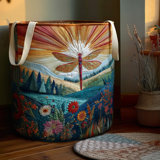 Golden Wings Quilted Laundry Basket NCU0PTT2569