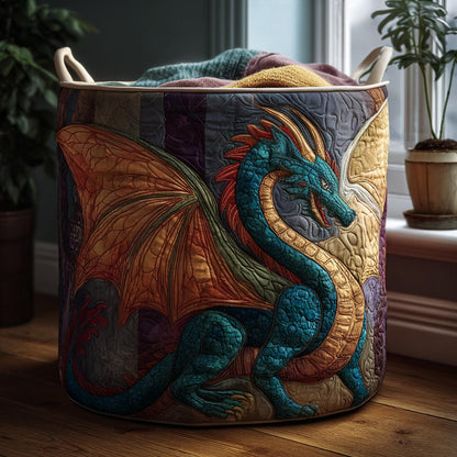 Golden Wyvern Quilted Laundry Basket NCU0DV1720