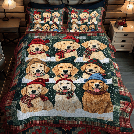 Goldie Wonders 3-Piece Quilted Bedding Set NCU0TH1637