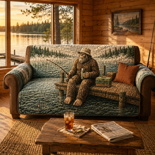 Gone Squatchin Quilted Sofa Cover NCU0NTD2019