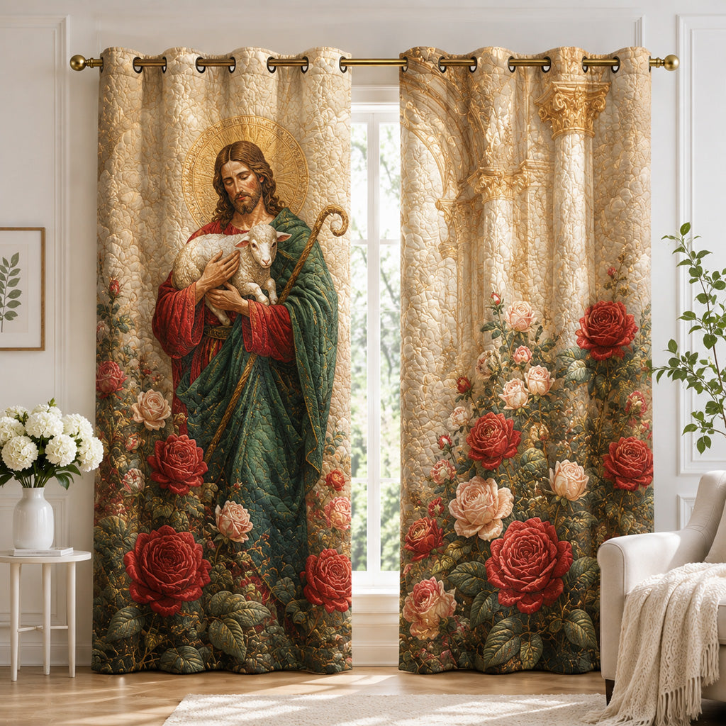 Good Shepherd Embrace Quilted Curtains NCU0HNH1228