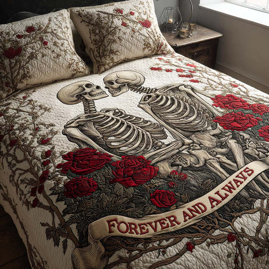 Gothic Romance 3-Piece Quilted Bedding Set NCU0NNT2654