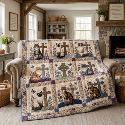 Grace Among Whiskers Quilted Blanket NCU0PTT3300