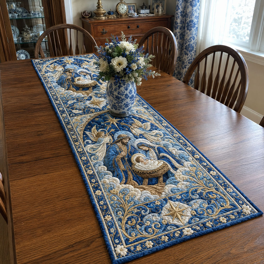 Grace Grows Here Quilted Table Runner NCU0PTT3400