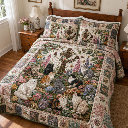 Grace In Every Paw 3-Piece Quilted Bedding Set NCU0PTT3314
