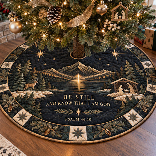 Grace Upon Grace Christmas Quilted Tree Skirt NCU0PTT3511