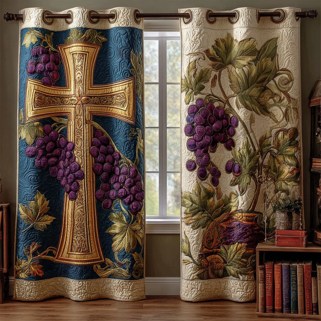 Grace Vineyard Quilted Curtains NCU0PTT2455