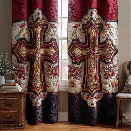 Graceful Cross Quilted Curtains NCU0PTT2456