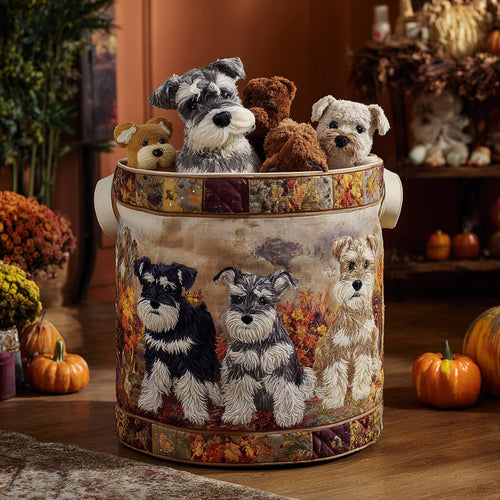 Graceful Pup Quilted Laundry Basket NCU0DV1095