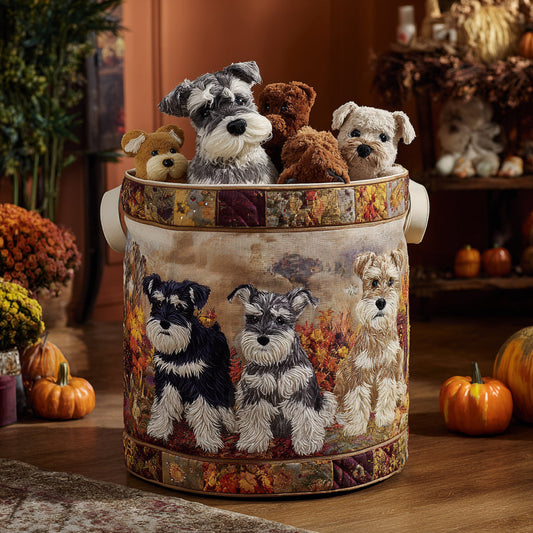 Graceful Pup Quilted Laundry Basket NCU0DV1095
