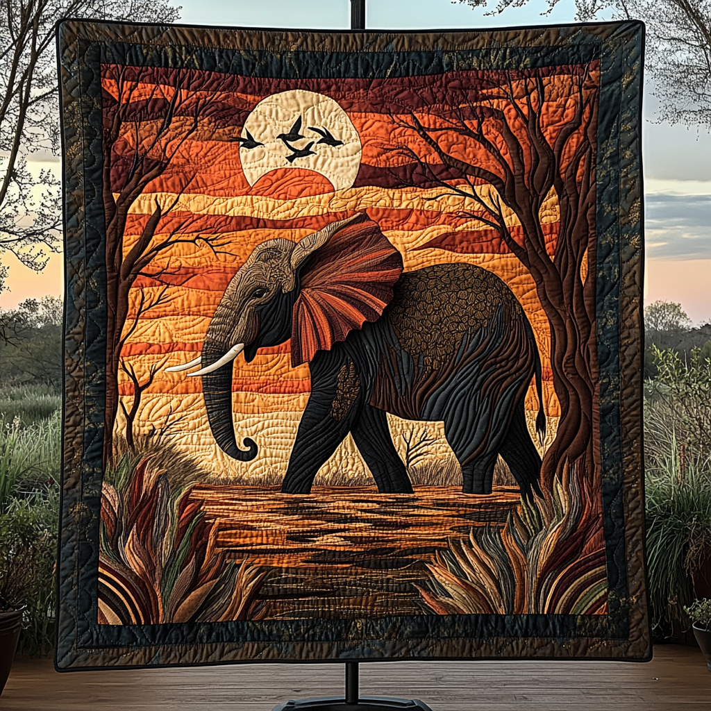 Graceful Trunk Guardian Quilted Blanket NCU0DK2013