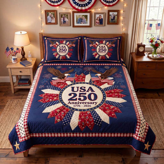 Grand Eagle Sentry 3-Piece Quilted Bedding Set NCU0HNH1068
