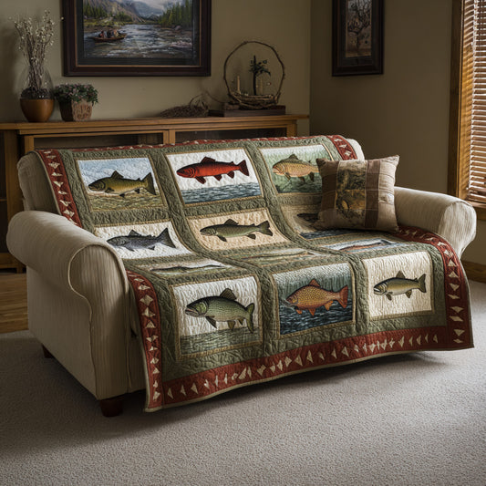 Grand Trout Display Quilted Blanket NCU0LDH835