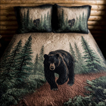 Granite Creek Tracks 3-Piece Quilted Bedding Set NCU0PTT2686