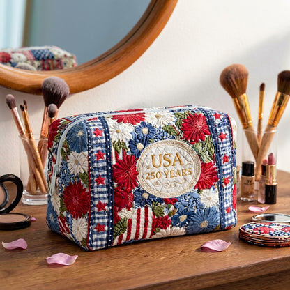 Grateful Heart Quilted Makeup Bag NCU0PTT3168