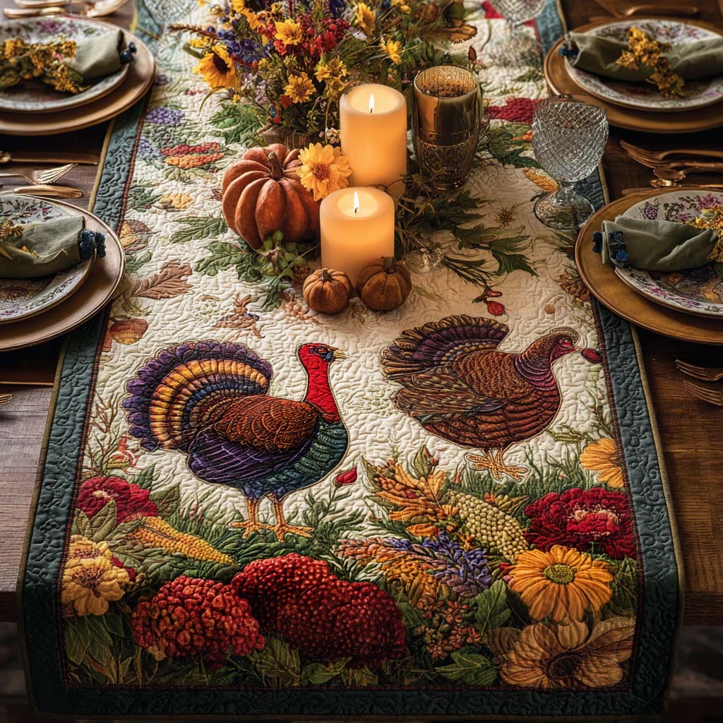Grateful Gathering Quilted Table Runner NCU0PTT1489