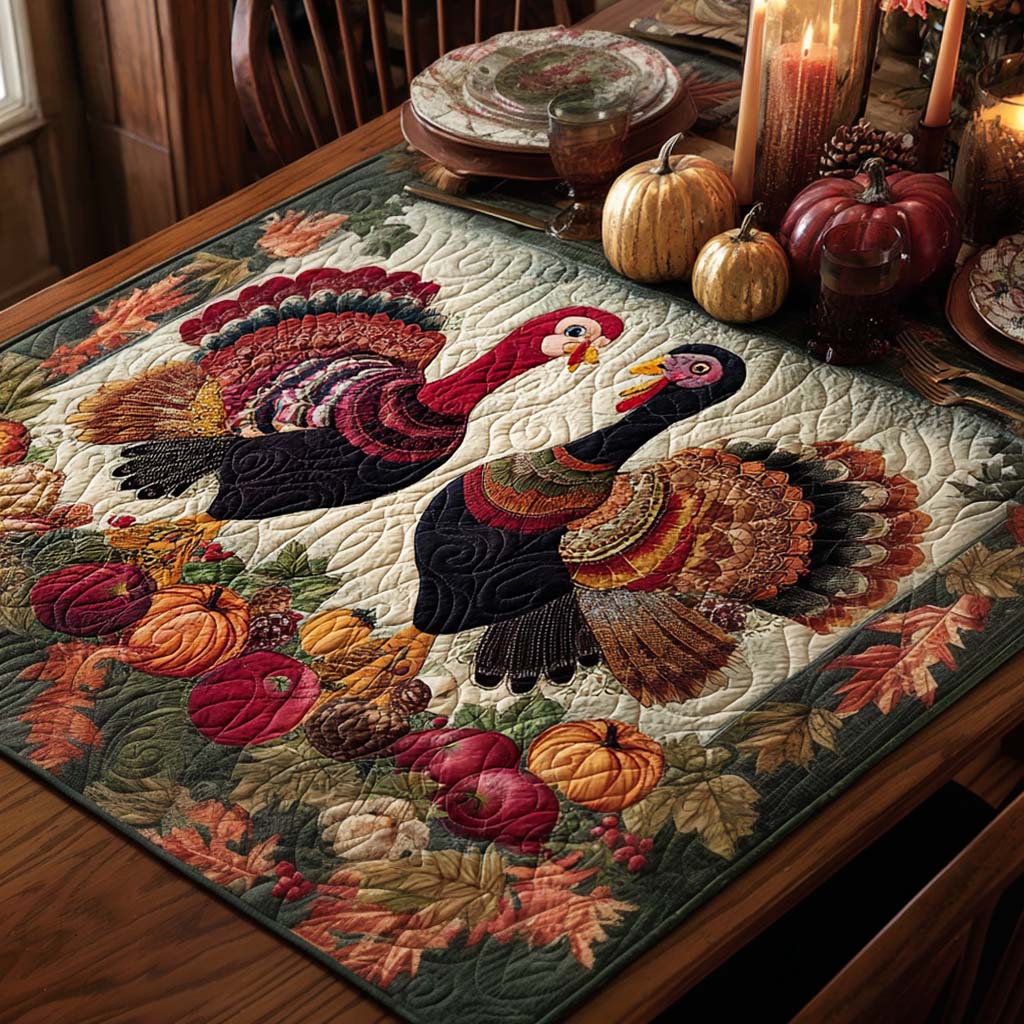 Grateful Harvest Quilted Table Topper NCU0PTT1496
