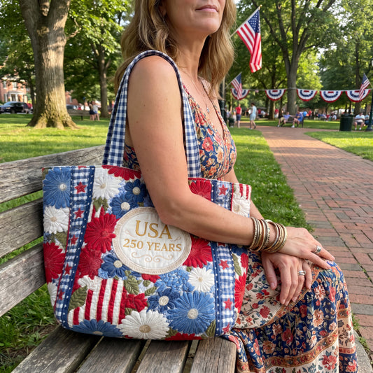 Grateful Heart Quilted Classic Tote Bag NCU0PTT3168