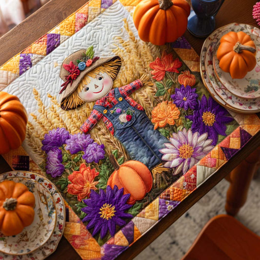 Grateful Scarecrow Time Quilted Table Topper NCU0NNT1230