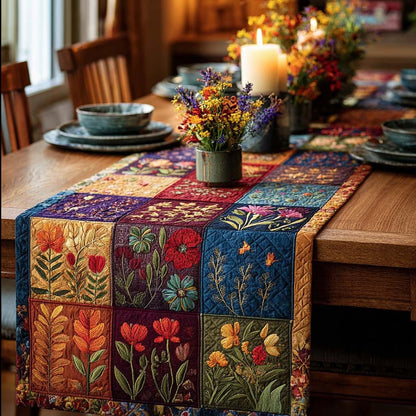 Gratitude Blossoms Quilted Table Runner NCU0PTT1490