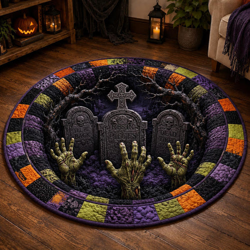 Graveyard Rift Quilted Round Mat NCU0DV2358