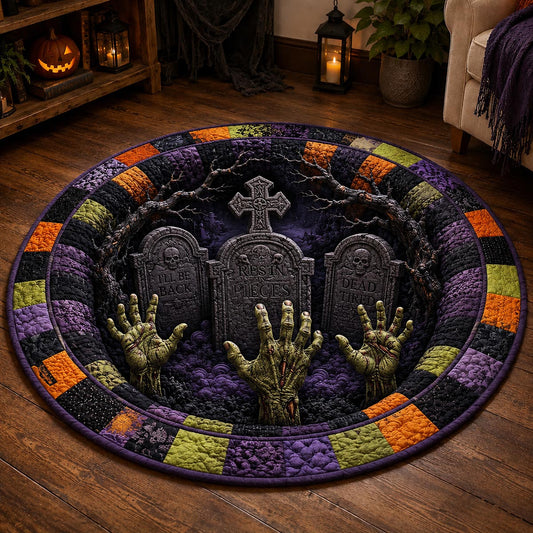 Graveyard Rift Quilted Round Mat NCU0DV2358