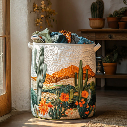 Green Glow Quilted Laundry Basket NCU0DV683