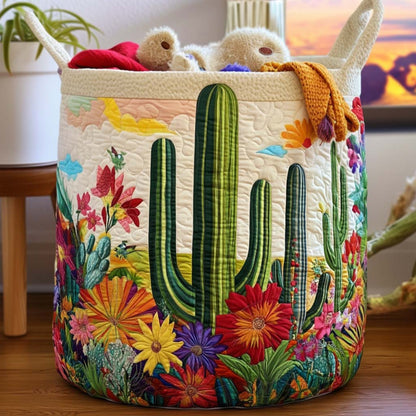 Green Haven Quilted Laundry Basket NCU0NNT1996