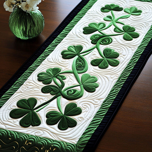 Green Serenity Quilted Table Runner NCU0PTT132