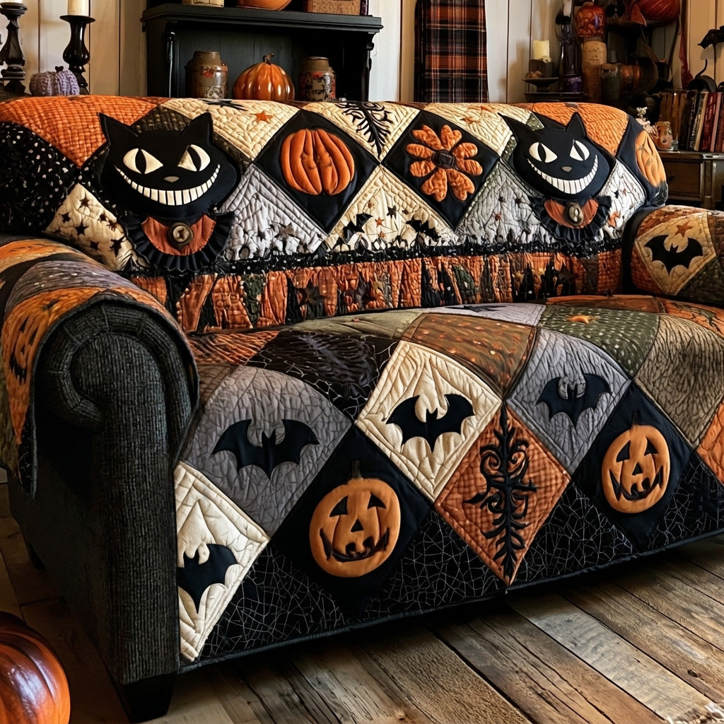 Grinning Jack Cat Jubilee Quilted Sofa Cover NCU0PTT3276