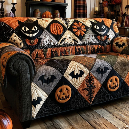 Grinning Jack Cat Jubilee Quilted Sofa Cover NCU0PTT3276