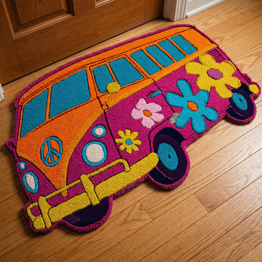 Groovy Flower Custom Shape Doormat NCU0NNT3137