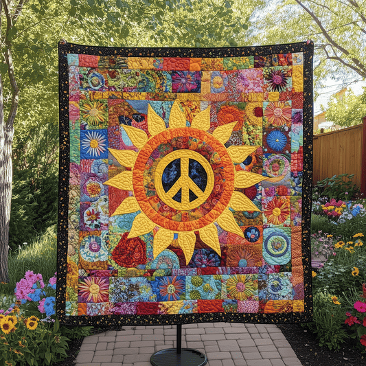 Groovy Sunshine Quilted Blanket NCU0TH1720