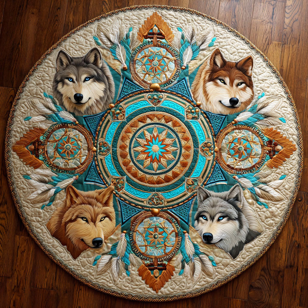 Guardian Circle Quilted Round Mat NCU0NTV714