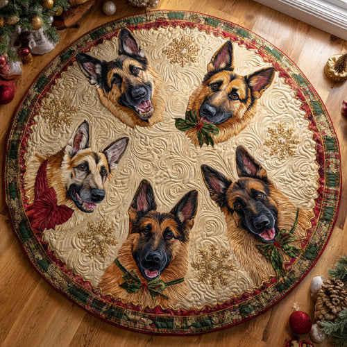 Guardian German Shepherd Joy Quilted Round Mat NCU0DV1111