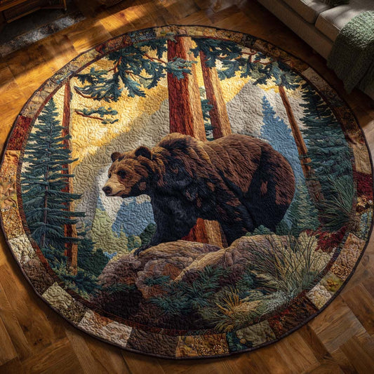Guardian of the Forest Quilted Round Mat NCU0PTT1799