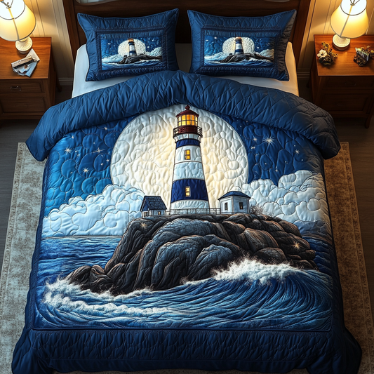Guiding Light 3-Piece Quilted Bedding Set NCU0DDK213